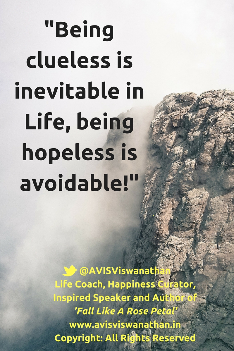 AVIS Viswanathan - Being Clueless is inevitable, being Helpless is avoidable